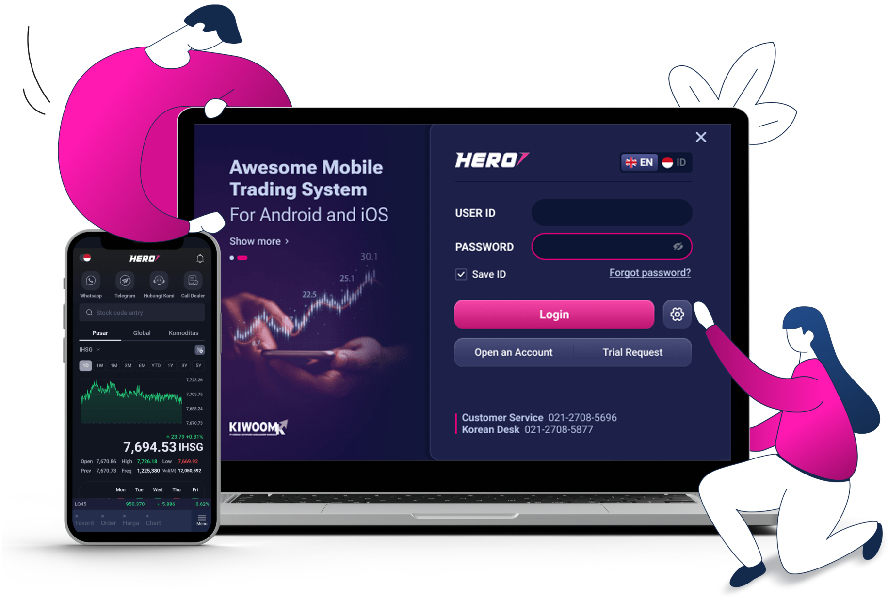 Awesome mobile trading System Hero App